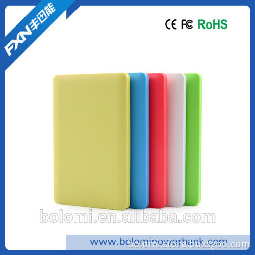 2015 New product Ultra-thin 9mm credit card power bank, micro usb battery charger, slim power bank